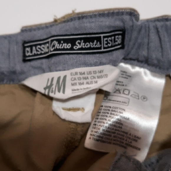 H&M Chino shorts size youth 13/14 - Picture 2 of 2
